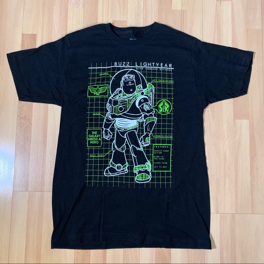 Toy Story Buzz Lightyear Schematic Tee Medium